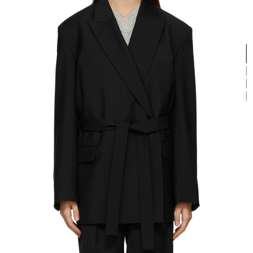 Acne Black Belted Suit Jacket (with belt)